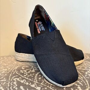 BOBS from Skechers Black Espadrille Flats